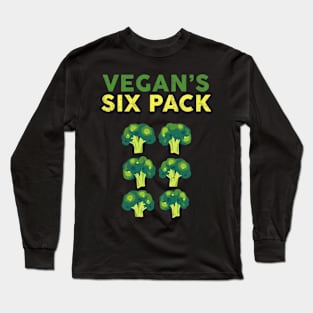 Six Pack Vegan Bodybuilding Long Sleeve T-Shirt